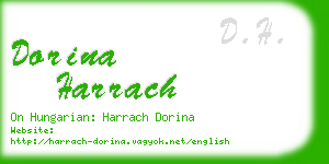 dorina harrach business card